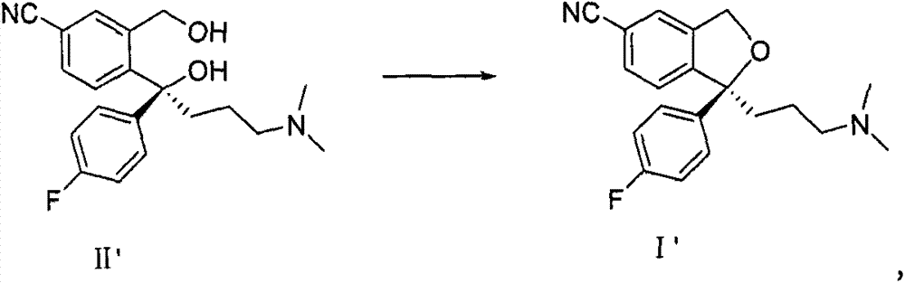 Method for preparing citalopram and S-citalopram