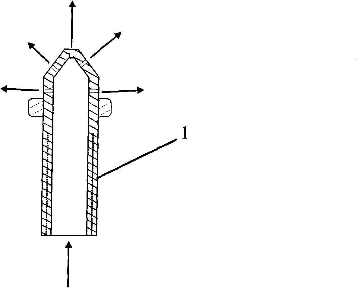 Ring-shaped gasification liquid fuel high-heat energy saving burner