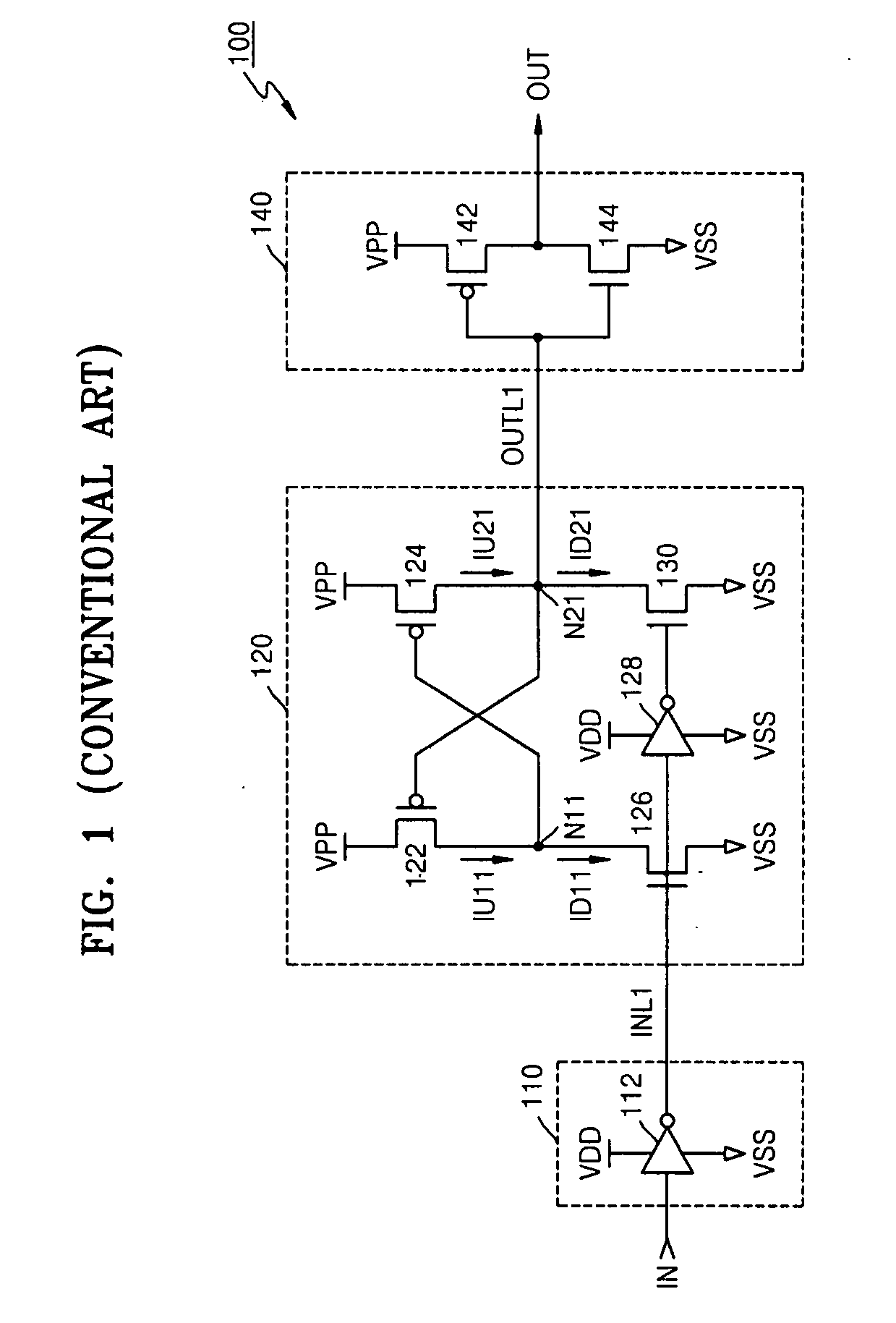 Level shifter circuit and method thereof