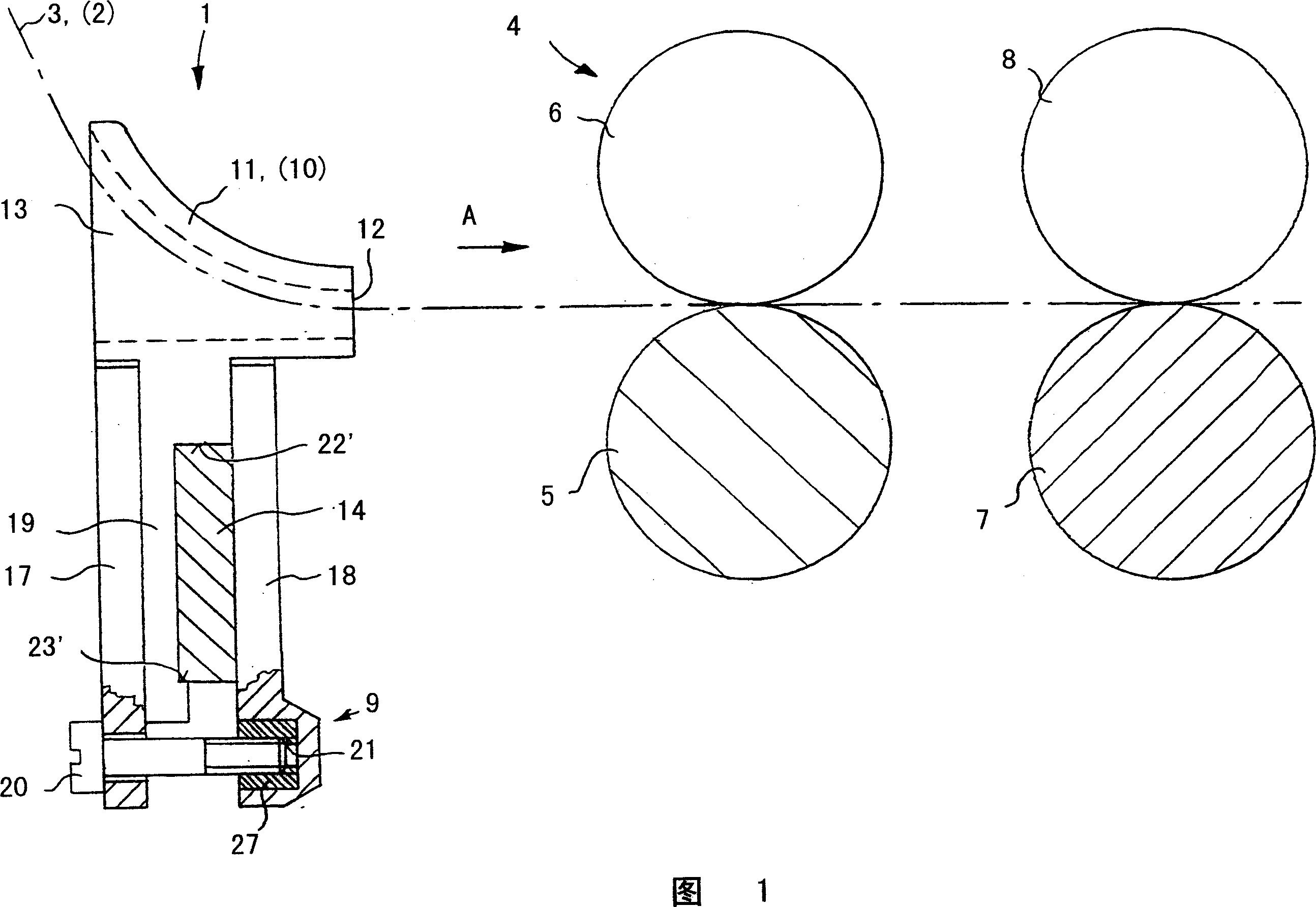 Dual-roving yarn guide for drafting device of weaving machine