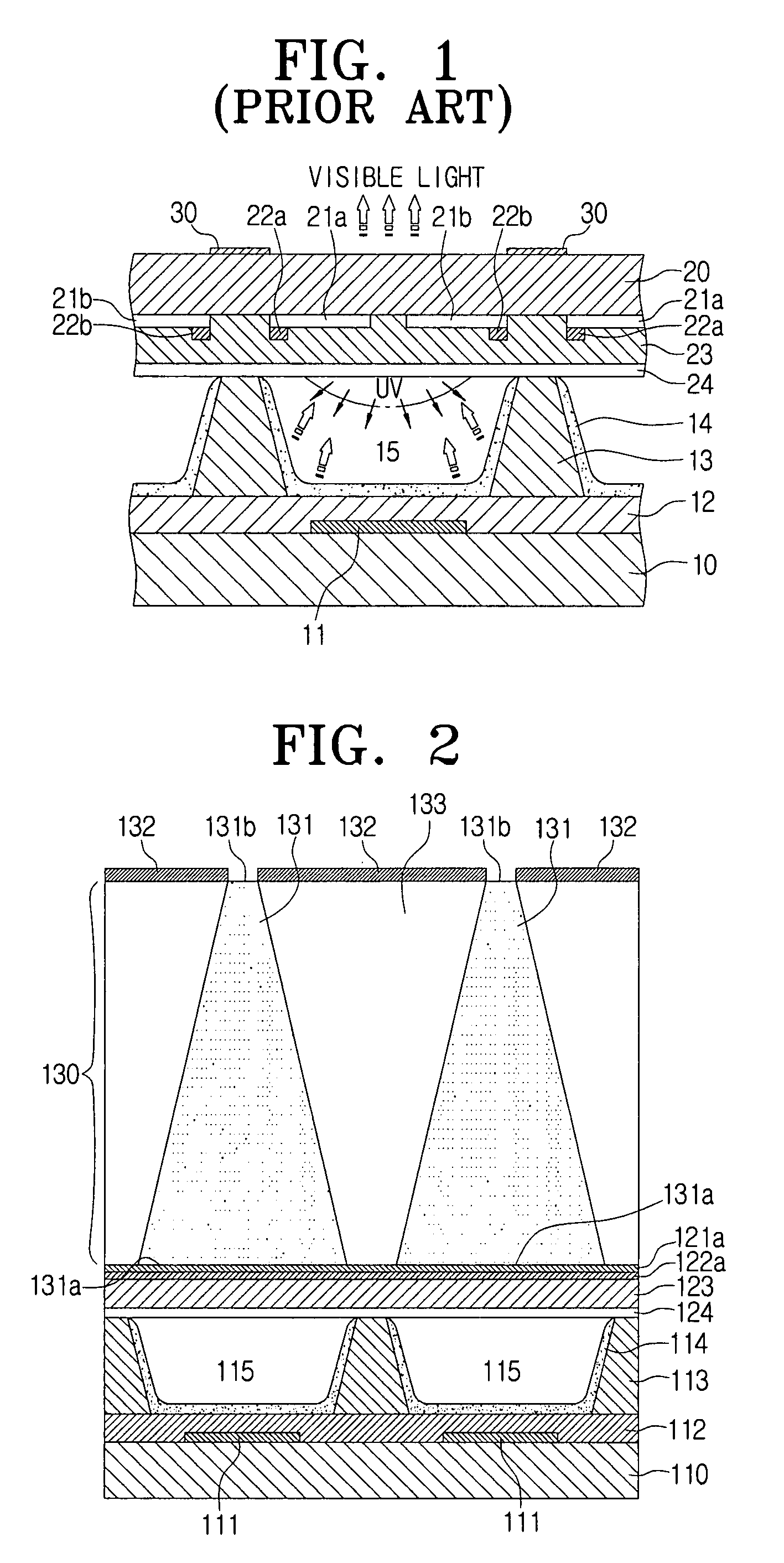 Display device having light blocking members