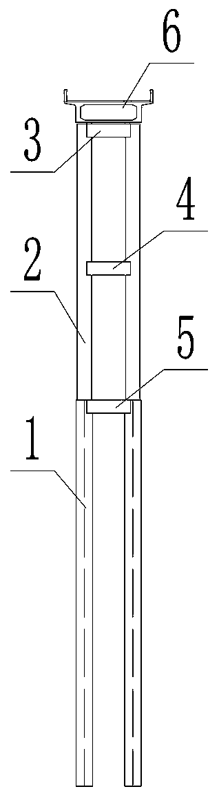 Overpass top-down construction method suitable for loess area