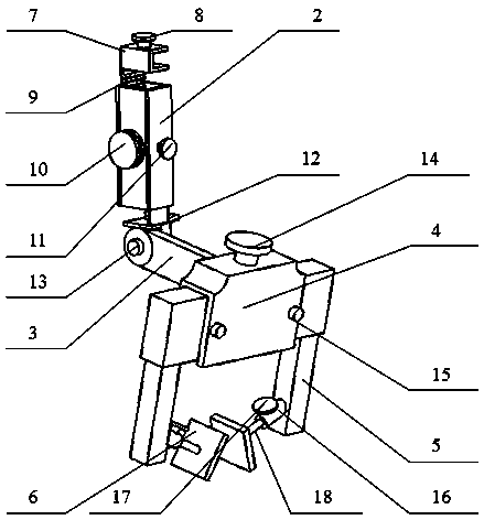 Adjustable type thyroid cartilage positioning device used for prop-up laryngoscope