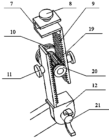 Adjustable type thyroid cartilage positioning device used for prop-up laryngoscope