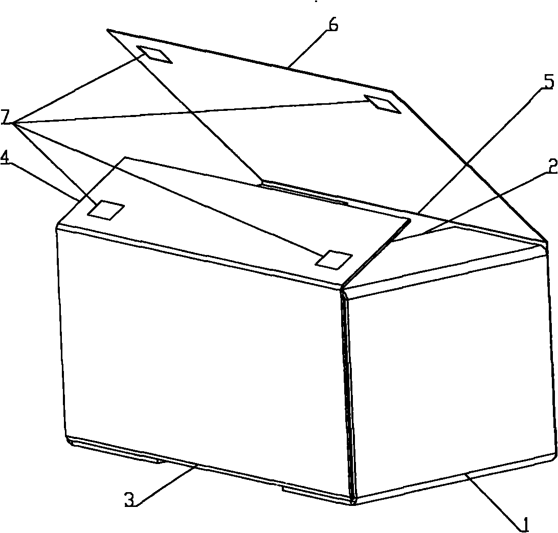 Foldable plastic box