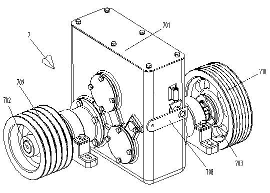 Bilateral-rotation crawler-type protective combined tillage machine