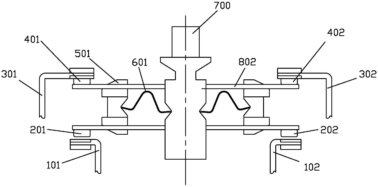 Mechanical switch with contact isolation insurance