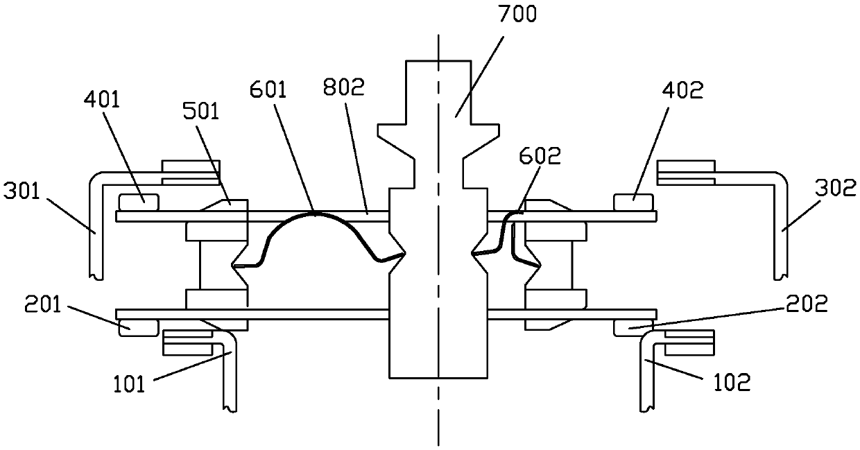 Mechanical switch with contact isolation insurance