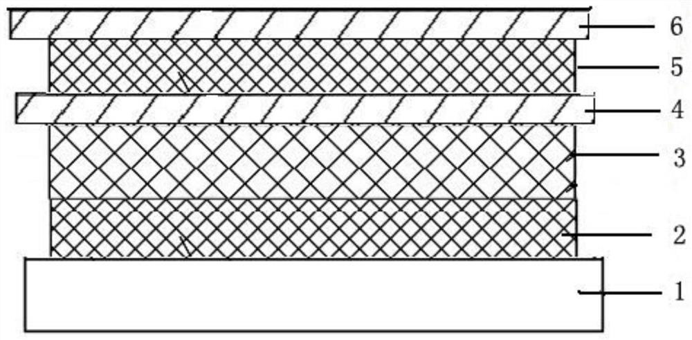 Fluorescent display screen containing up-conversion luminescent material and its preparation method and application