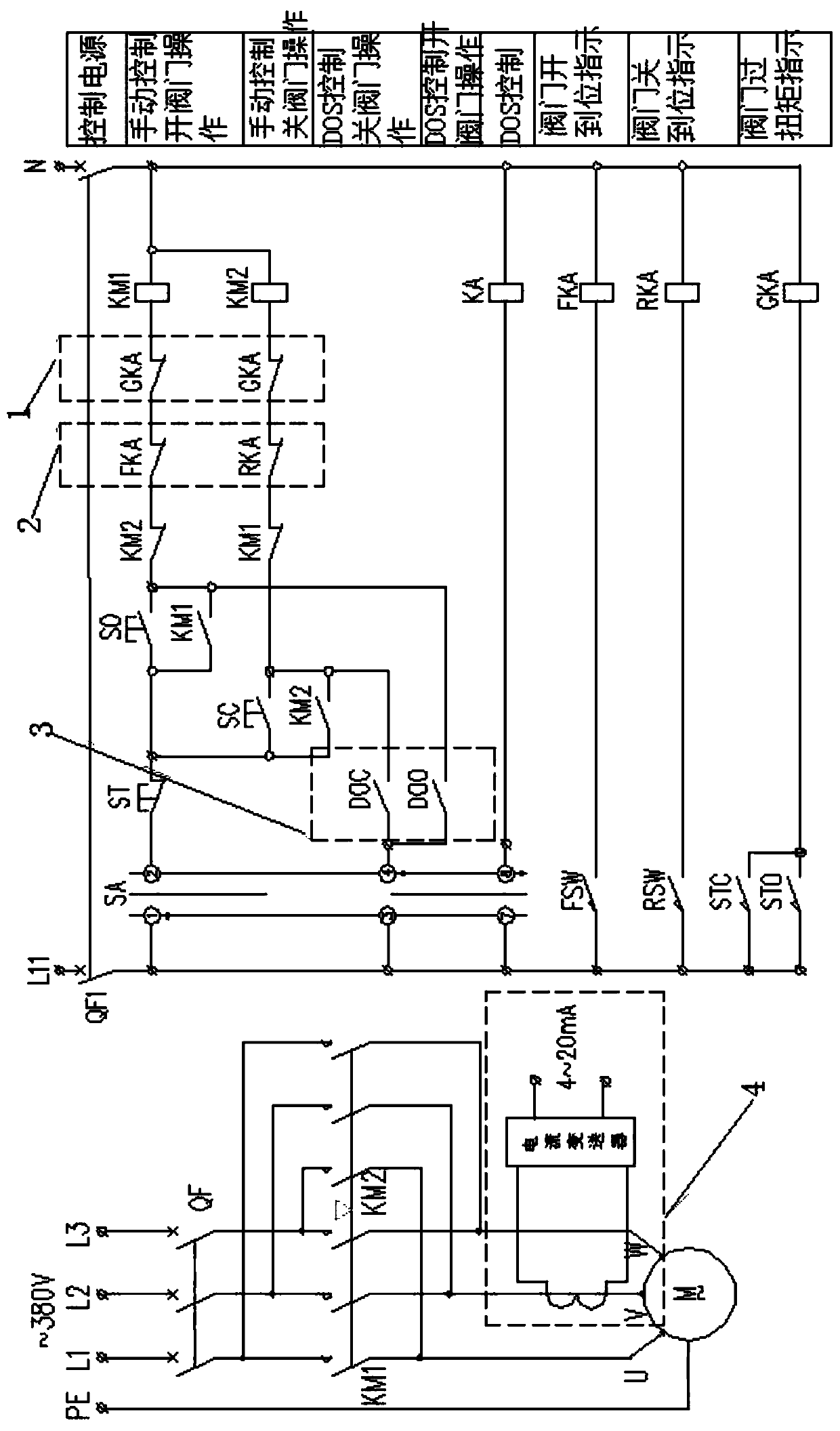 Remote switch type actuator and control method