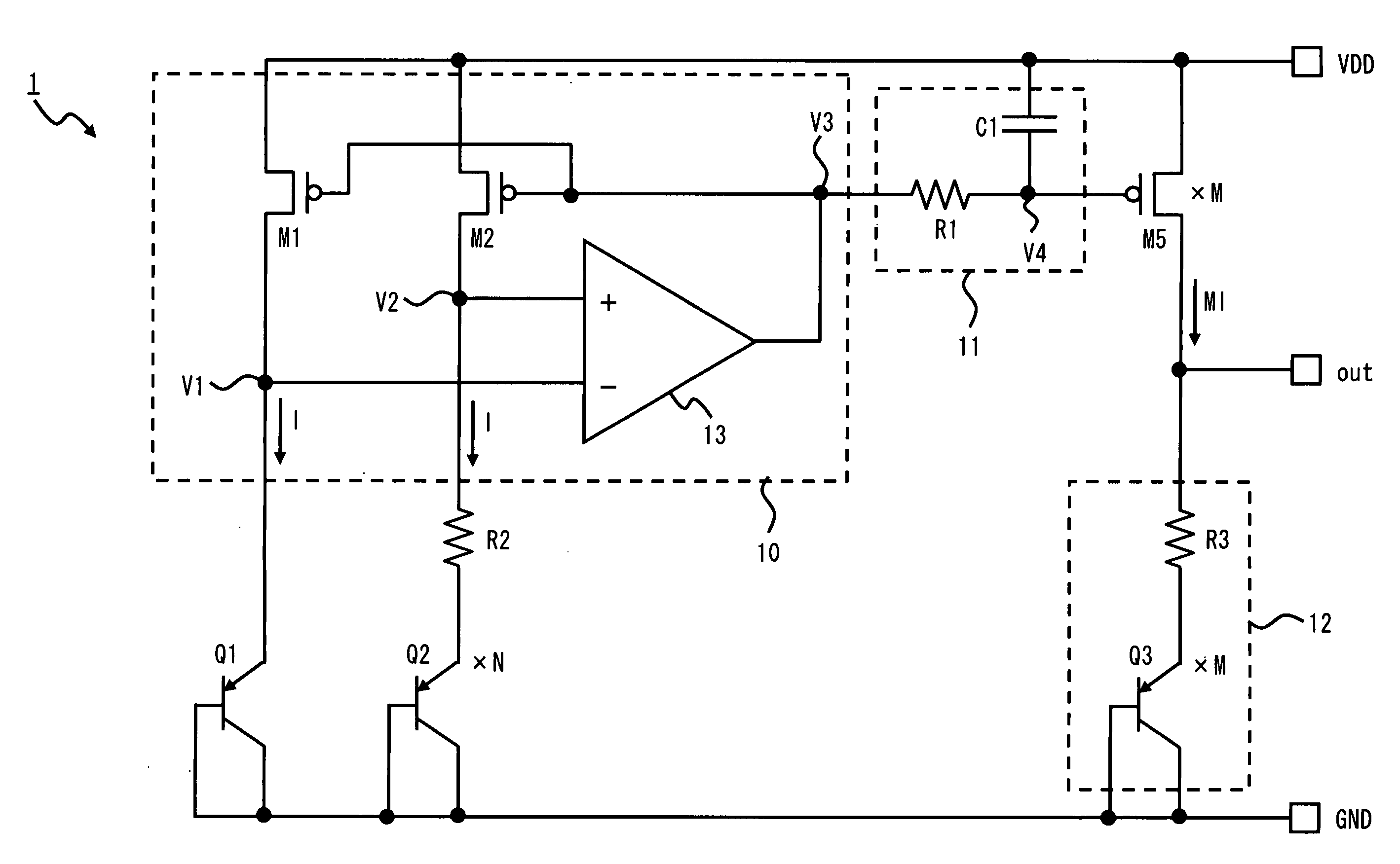 Bandgap circuit