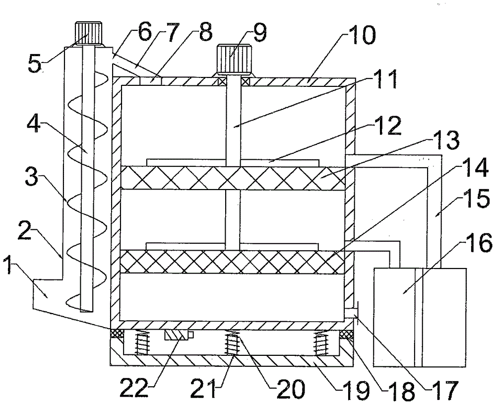 Gravel screening device for building operations