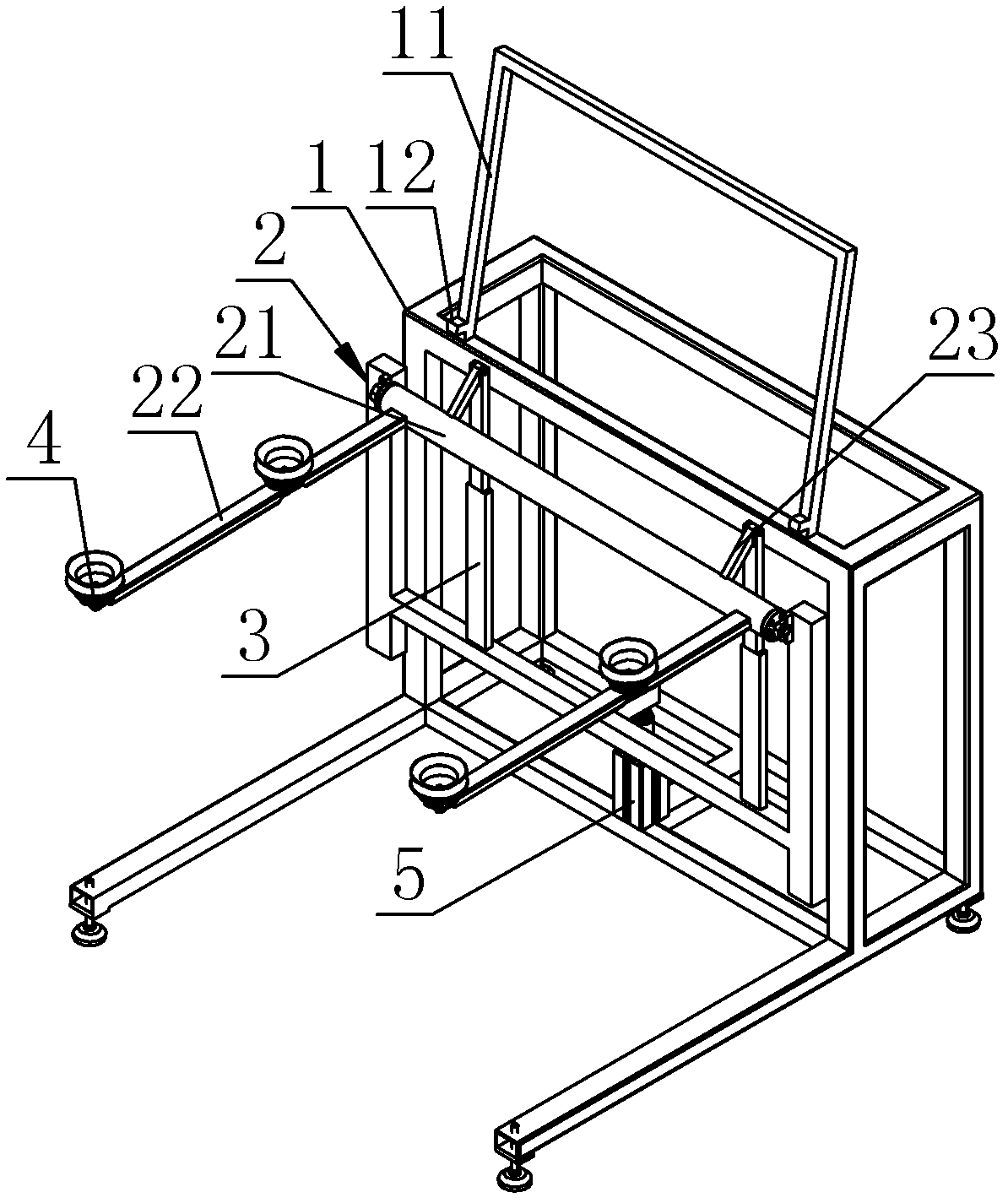 On-line appearance detecting machine after lamination of solar cell panels
