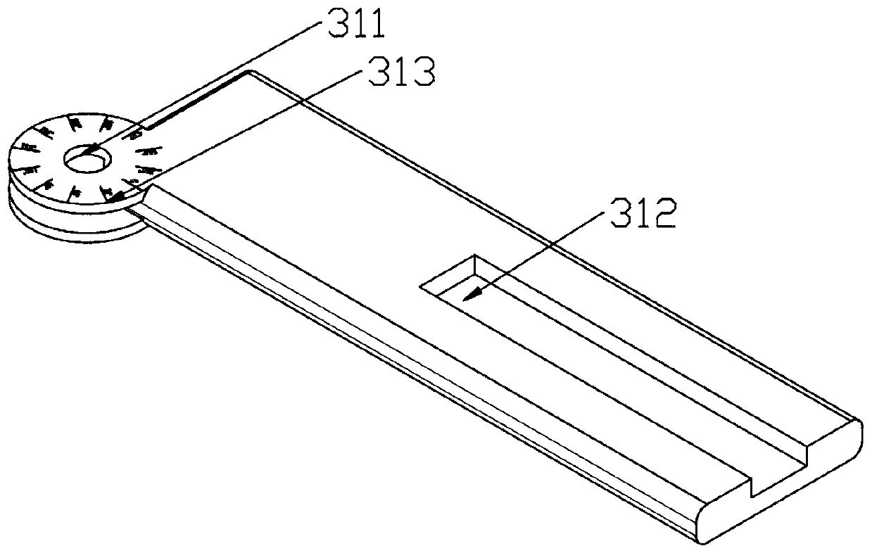 Bending angle measuring mechanism for metal bent pipe