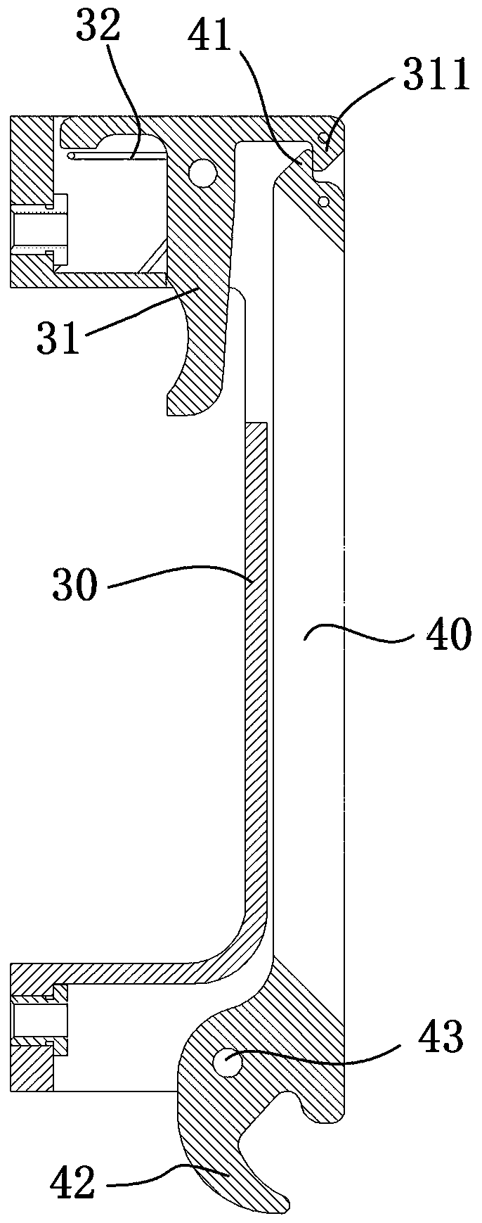Anti-loosening locking device and the chassis bracket and cabinet using the locking device
