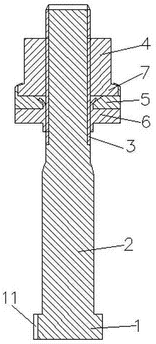 Anti-revolving automobile bolt and processing technique thereof