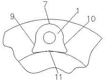 Anti-revolving automobile bolt and processing technique thereof