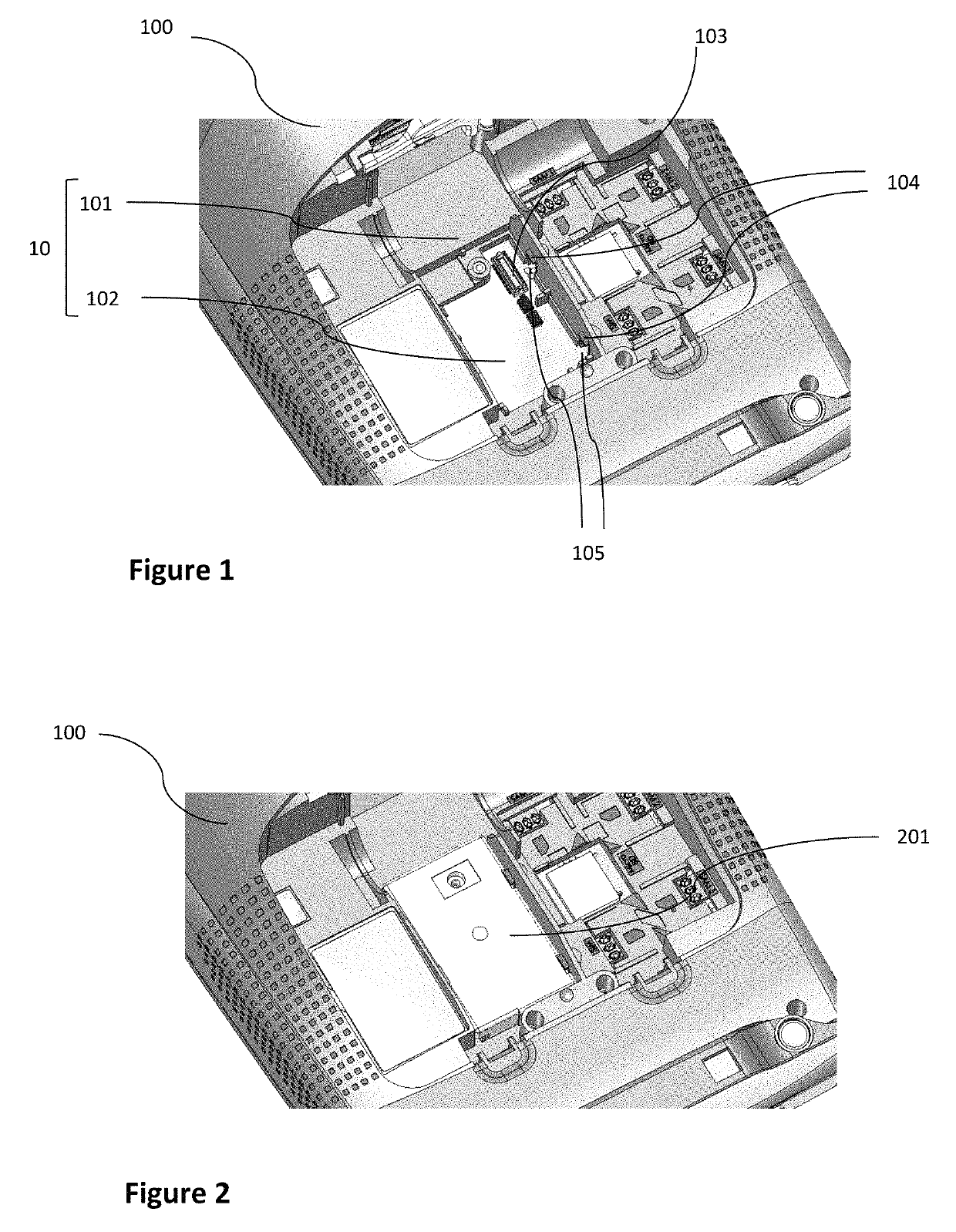 Fixed terminal transformable into a fixed/portable terminal, and associated method of transformation and autonomy management system