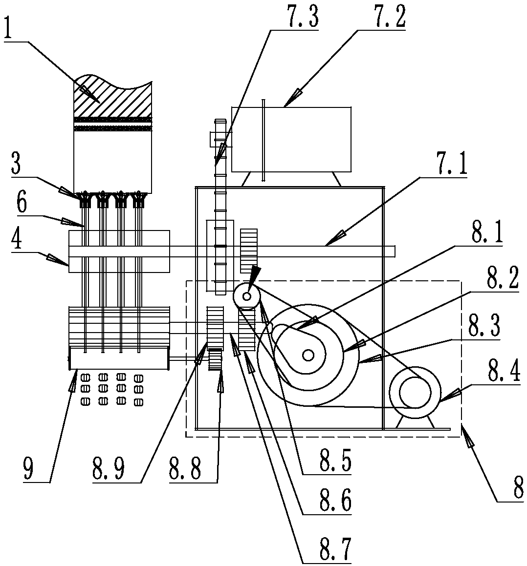 Automatic pelletizing and molding device