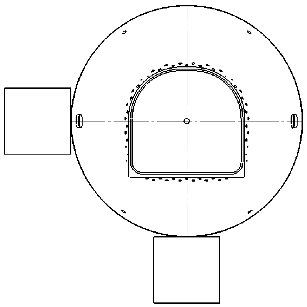 A processing method and fixture for a large thin-walled cabin section shell