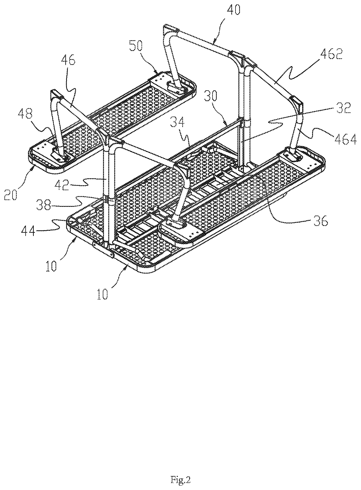 Folding stool or folding table