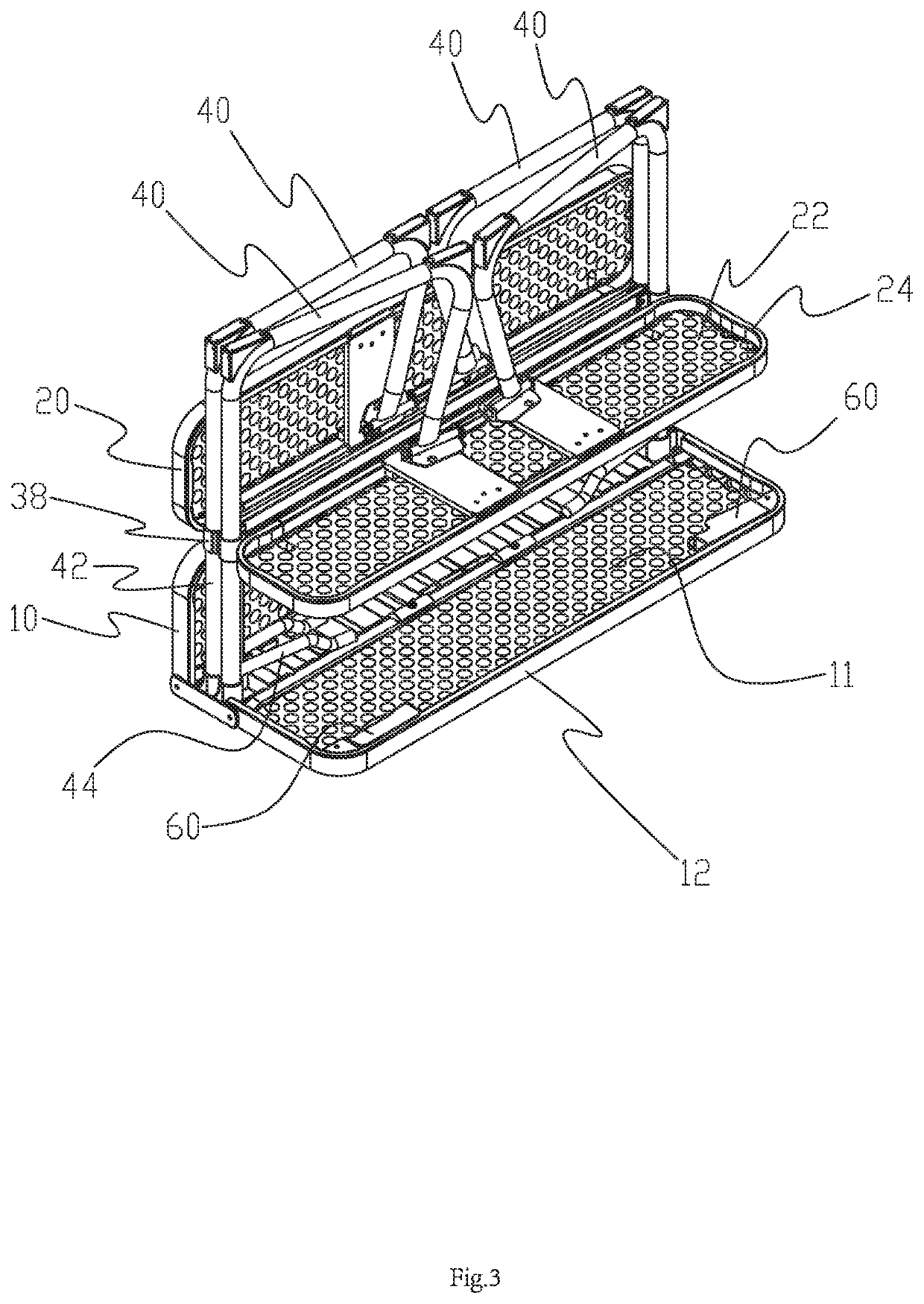 Folding stool or folding table