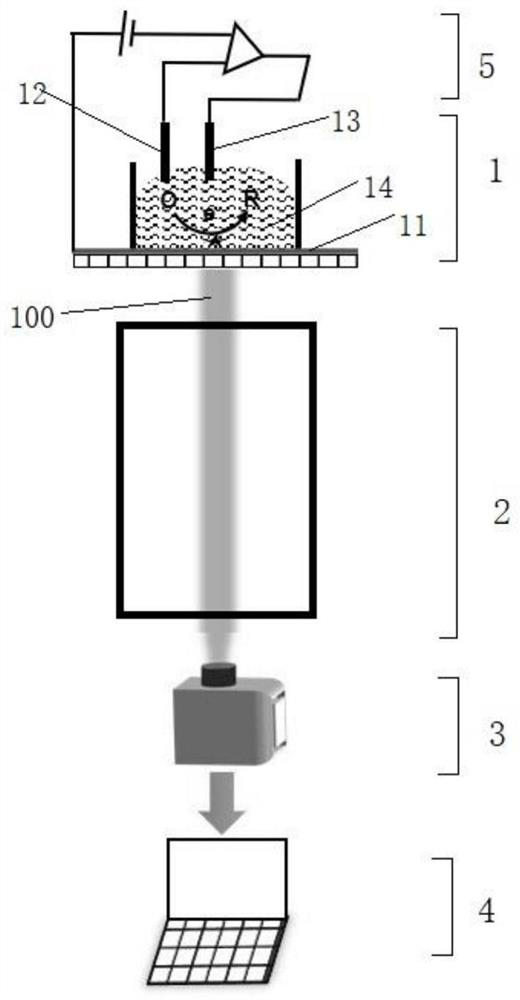 An electrochemical imaging system and method based on graphene tunable light scattering properties