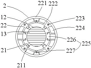 Headlamp set structure with transverse light spot dual-light area