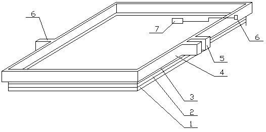 Pollution-free foundation monitoring system provided with metal frame