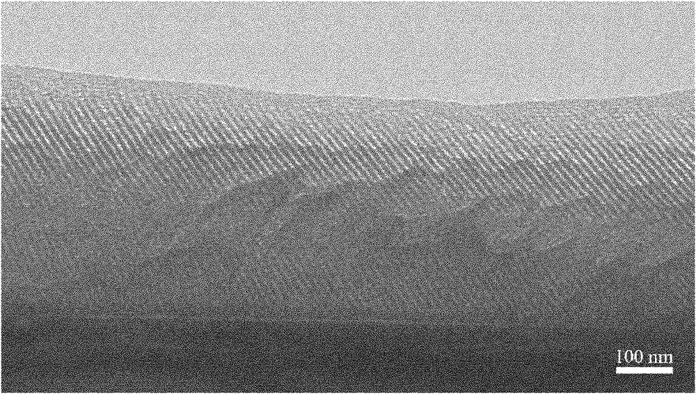 Method for preparing multilayer titanium dioxide mesoporous film electrode for solar batteries