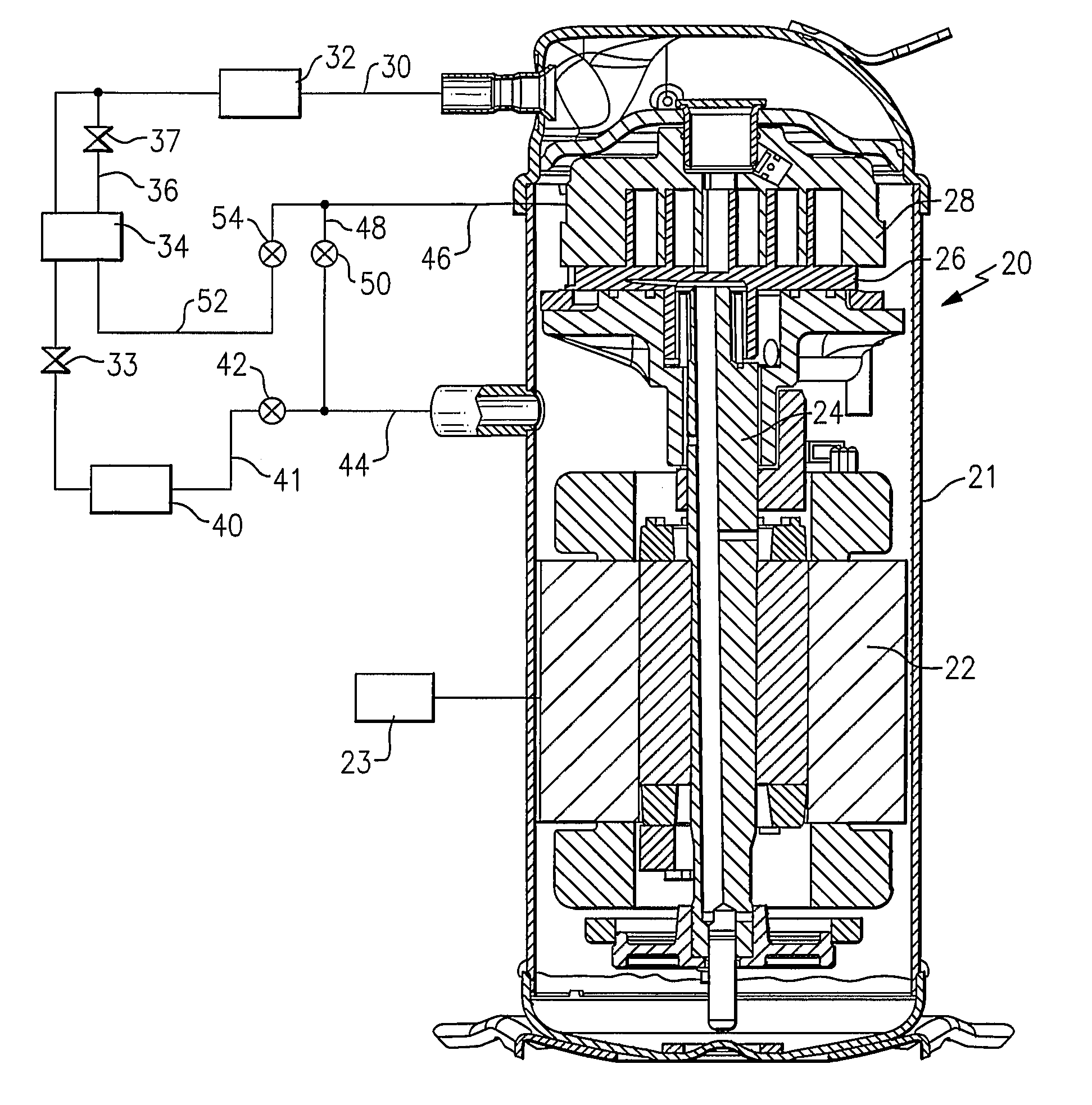 Refrigerant system with multi-speed pulse width modulated compressor