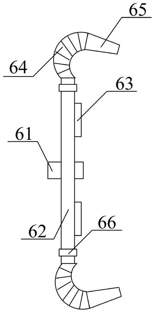 Flushing and cleaning device for petroleum fracturing acidizing fluid spraying box body and pipe column