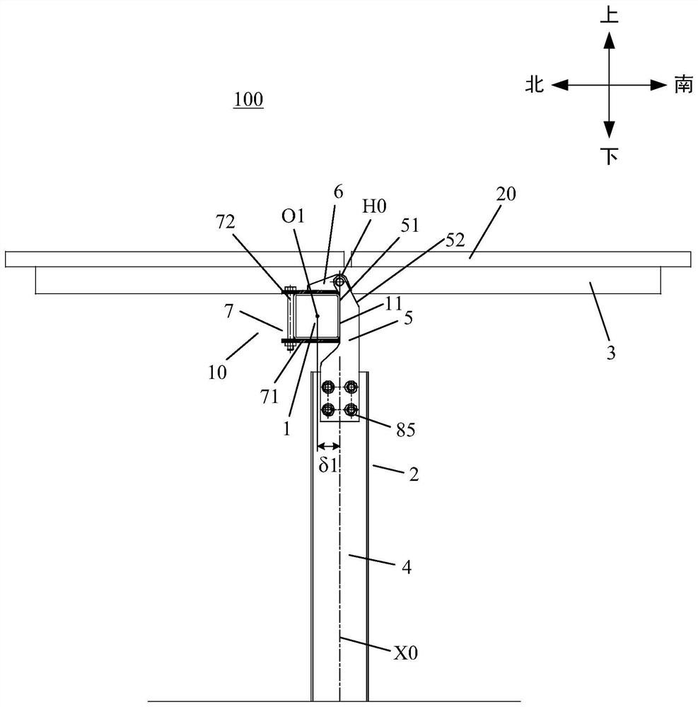 Inclination-angle-adjustable photovoltaic support, photovoltaic balance supporting system and method