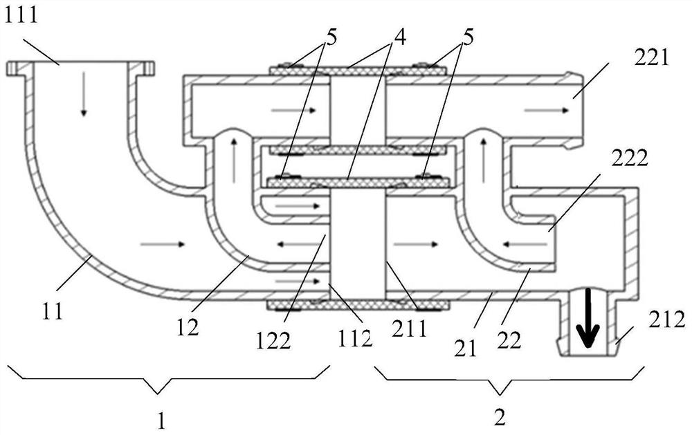 A water separator and a fuel cell