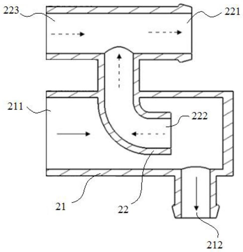 A water separator and a fuel cell