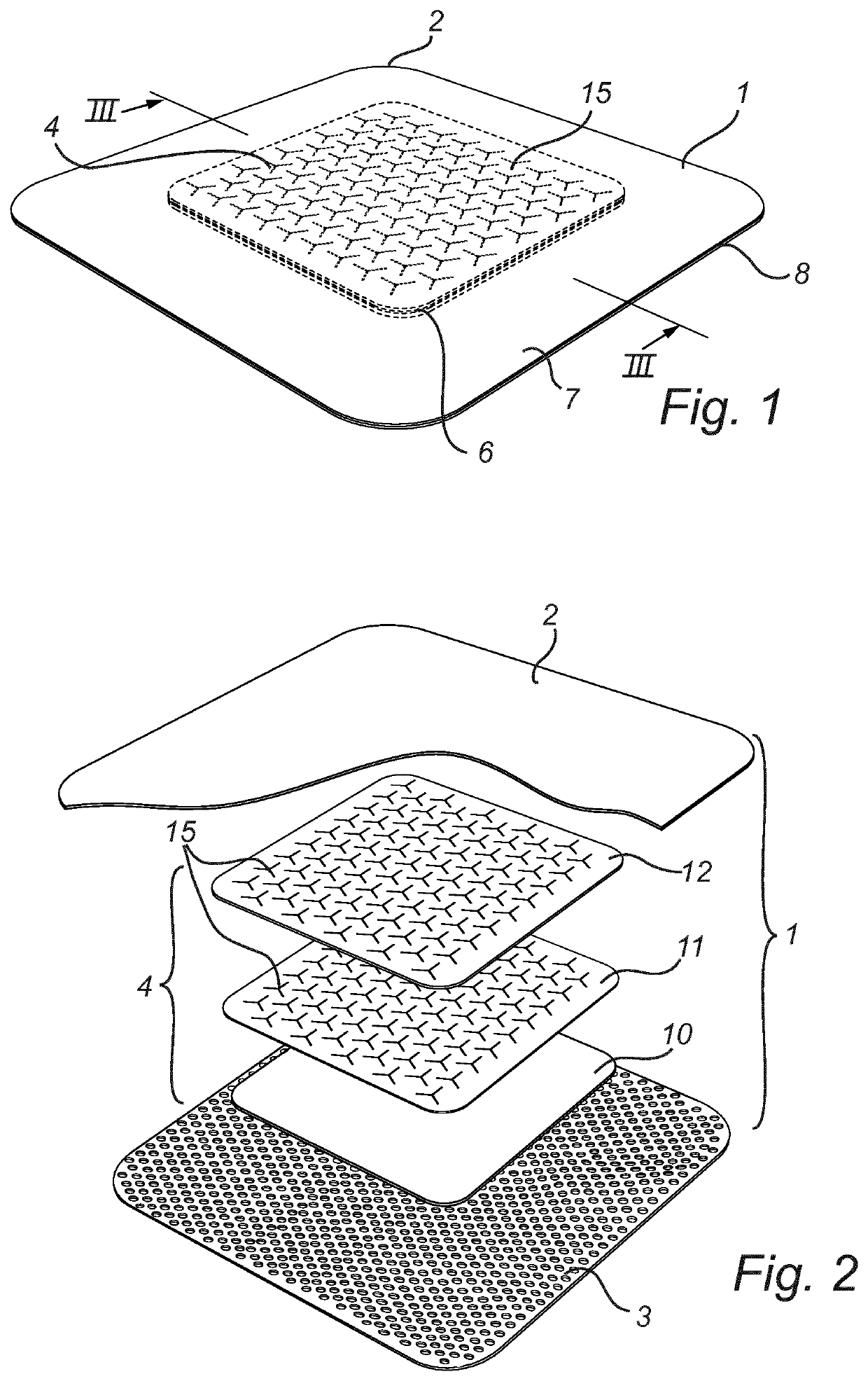 Wound pad and a self-adhesive member comprising a wound pad