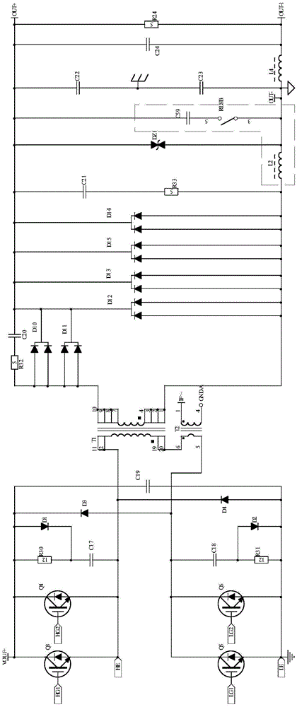Circuit for increasing small current arc striking successful rate and stability of inverter argon arc welding machine