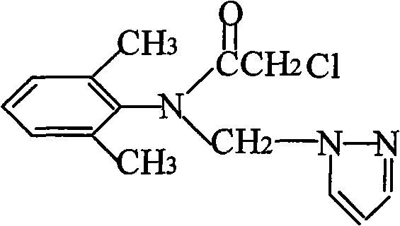 Benazolin/metazachlor weedicide composition