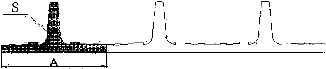 Ribbed structure of ribbed tube molding mould