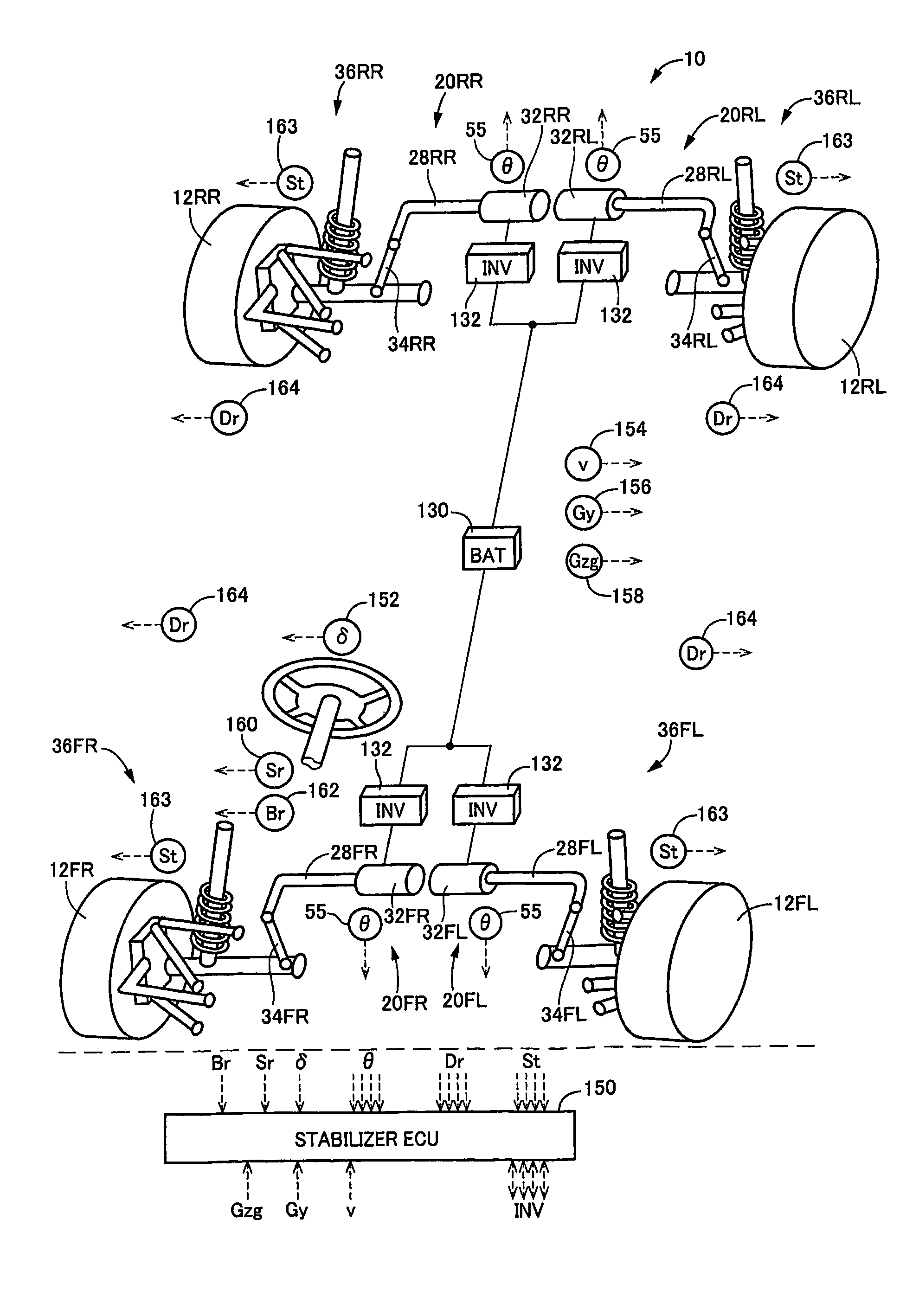 Vehicle stabilizer system