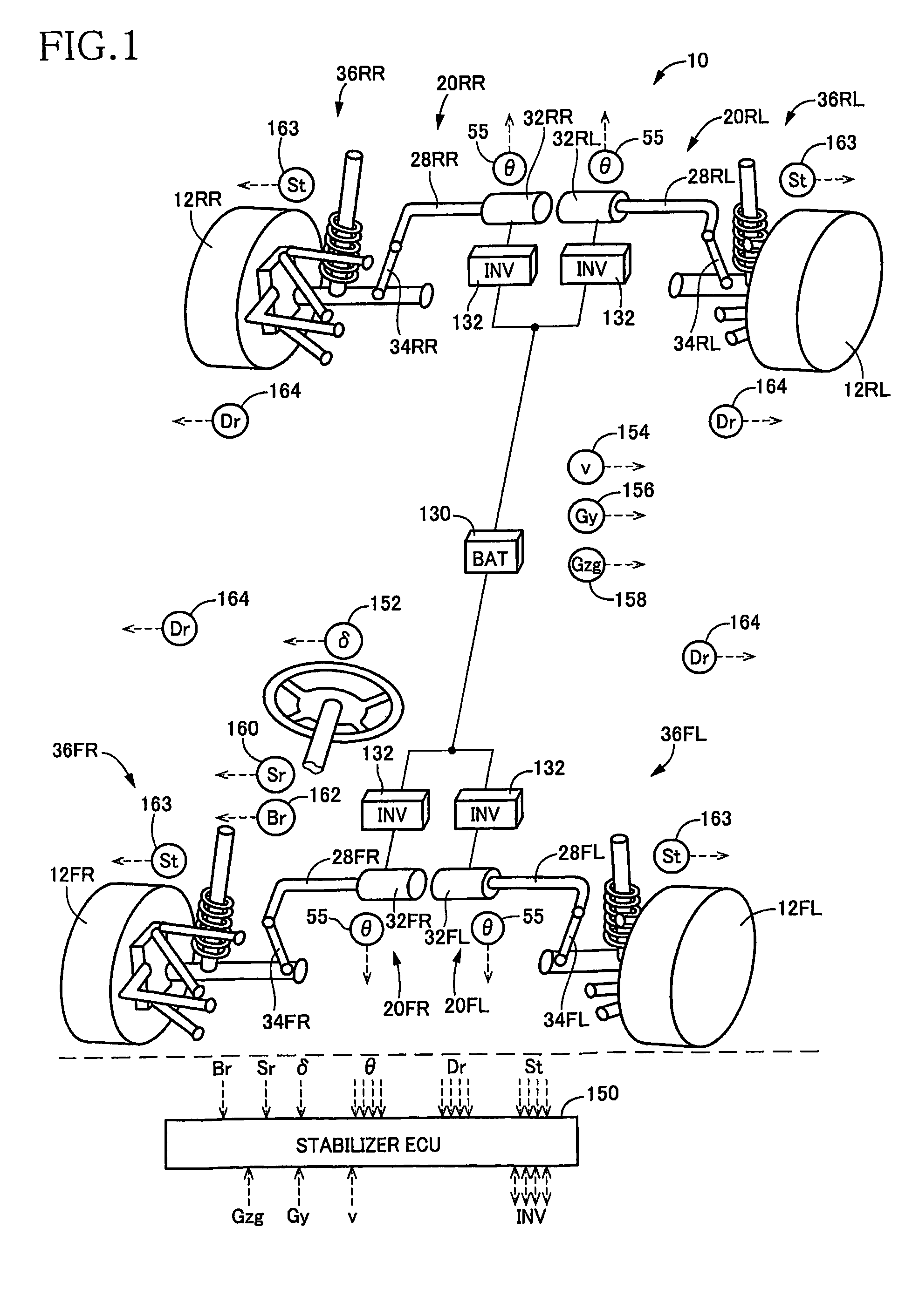 Vehicle stabilizer system