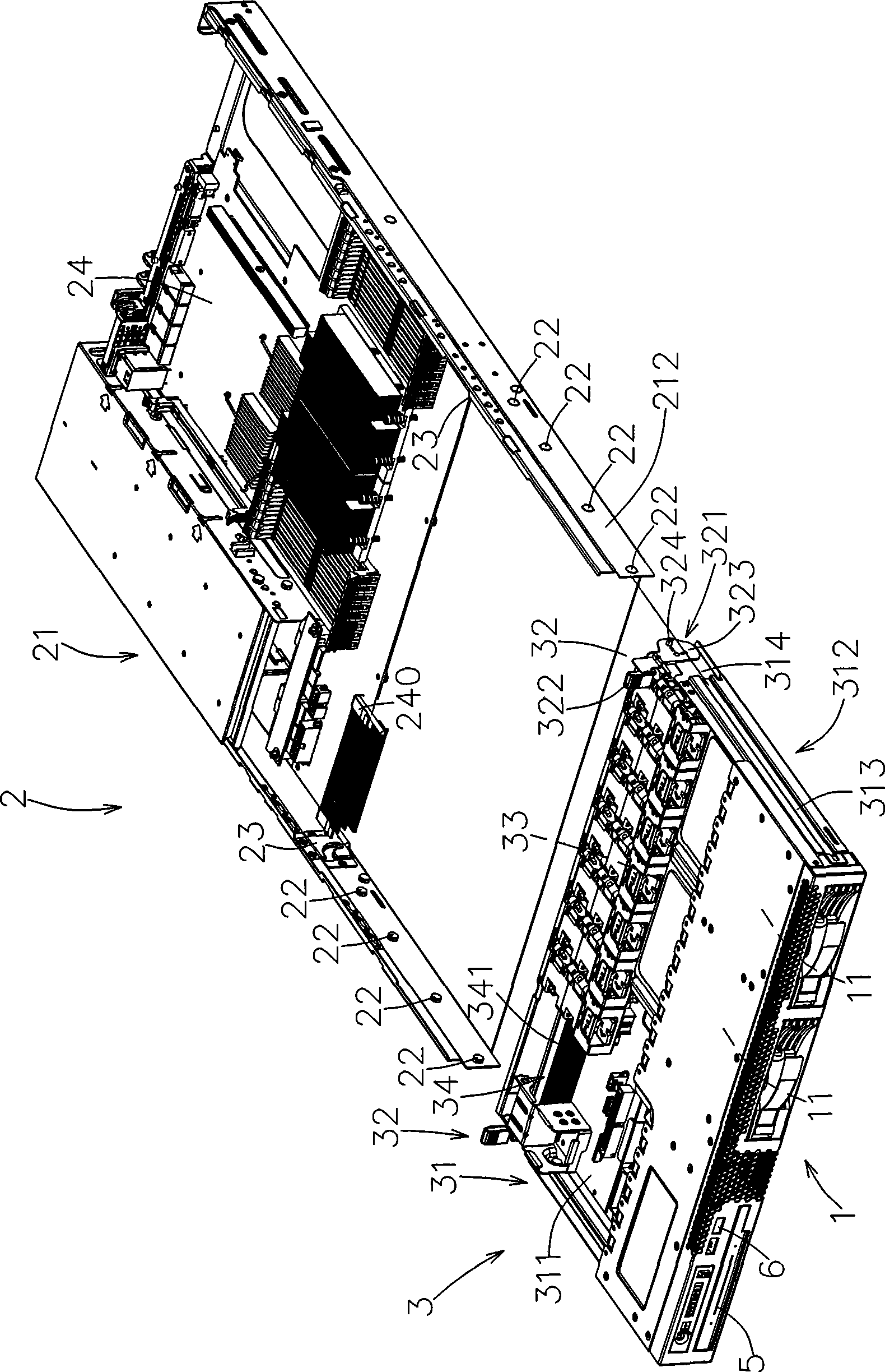 Computer case and computer device with multi-specification replaceable storage elements