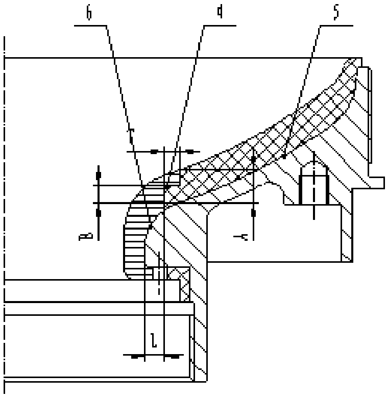 Rear sealing head heat-insulation layer structure for solid rocket engine and forming method of rear sealing head heat-insulation layer structure