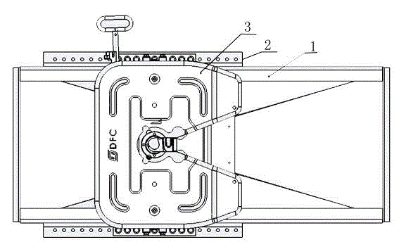 Semi-trailer traction saddle