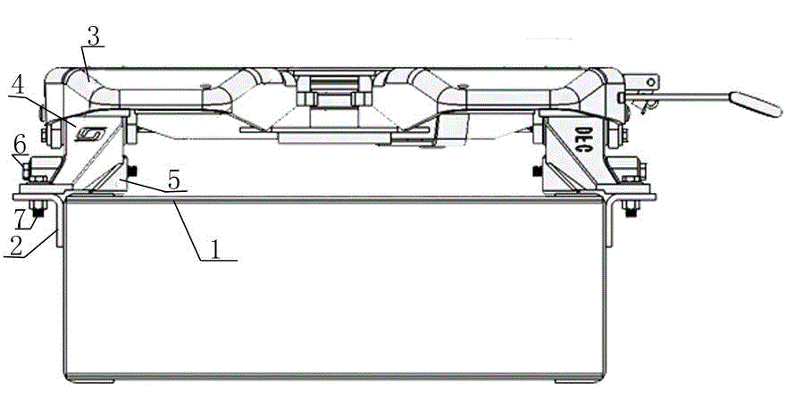 Semi-trailer traction saddle