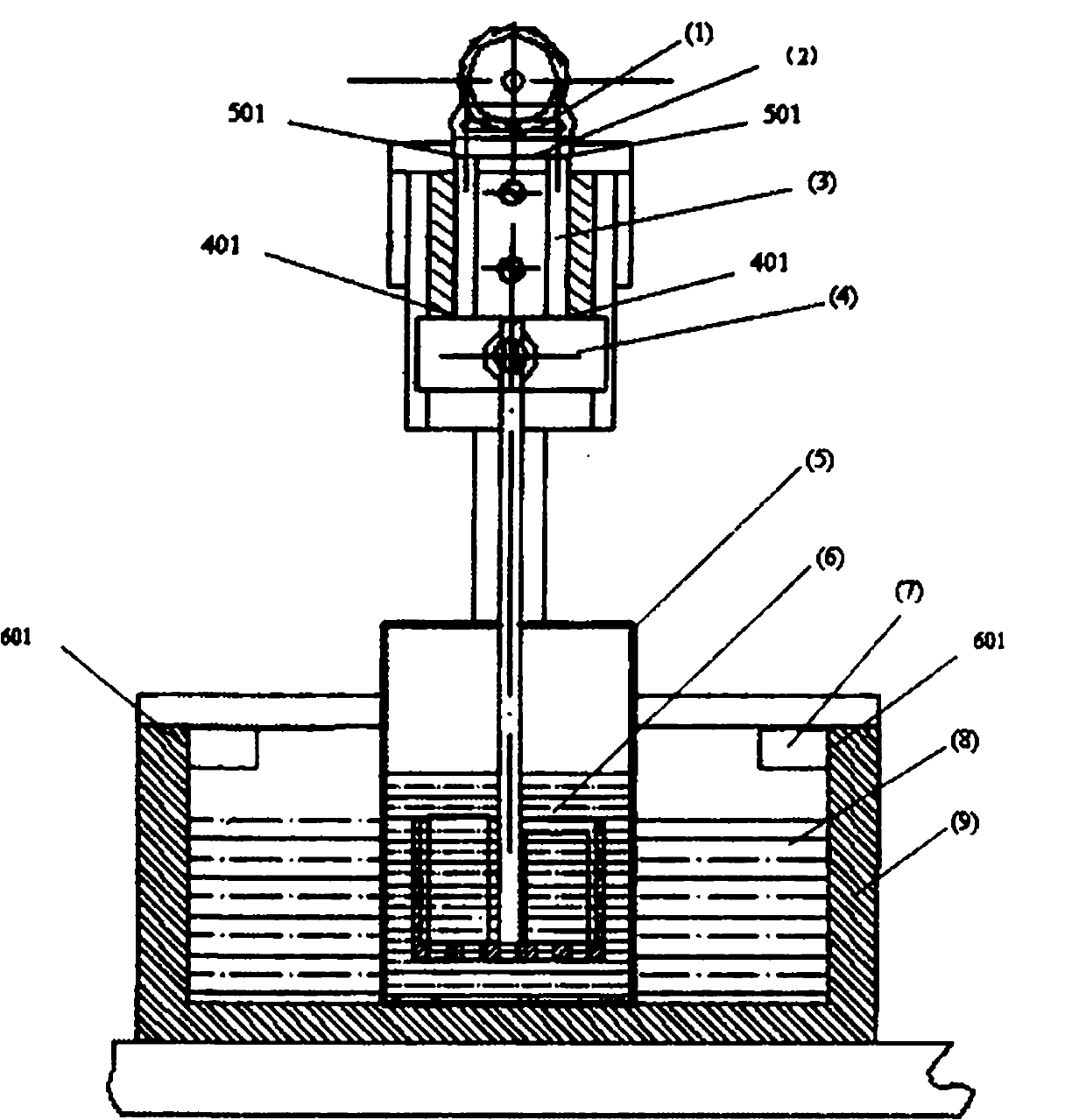 Automated dynamic cleaning device and method of tellurium-cadmium-mercury wafer solvent solution