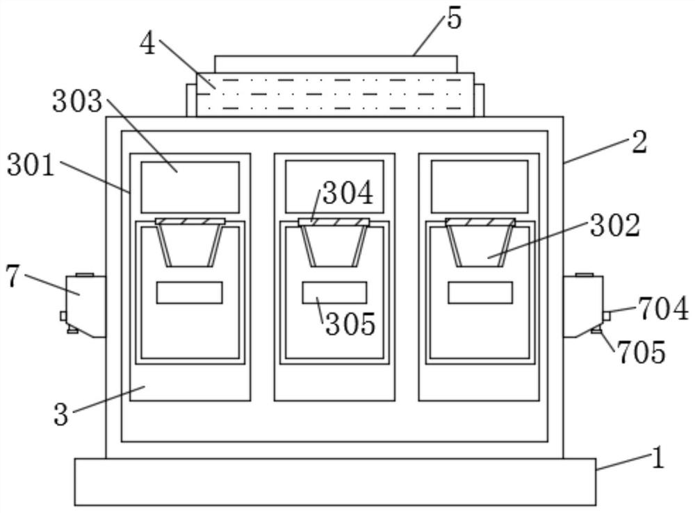 Full-automatic deodorization equipment for garbage classification throwing point deodorization