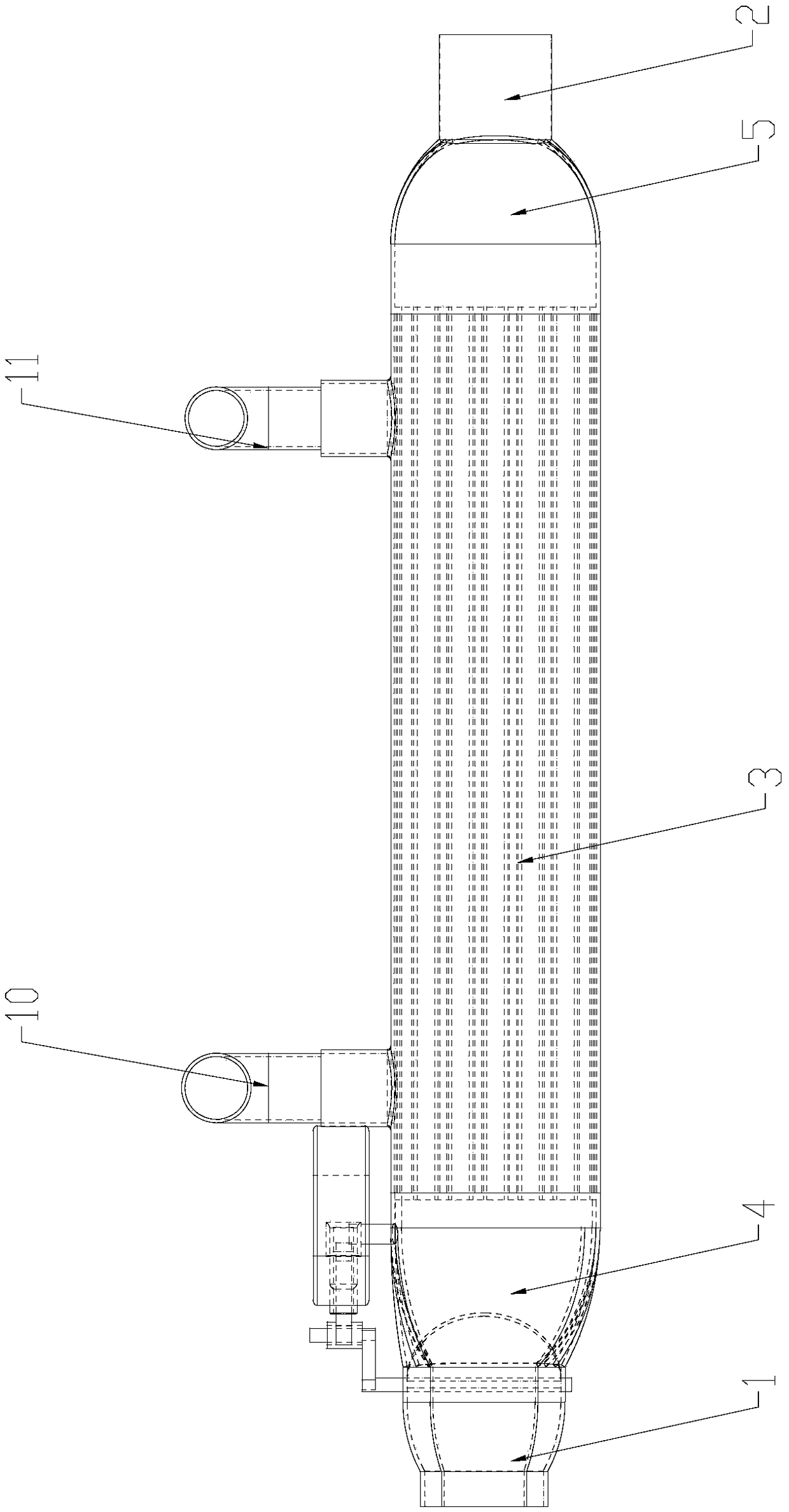 Heat energy recovery device for automobile aftertreatment system