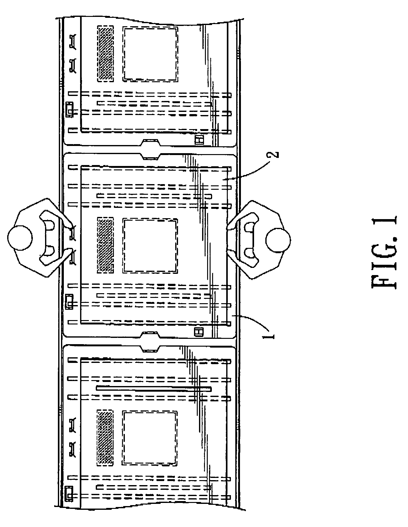 System for testing flat panel display devices