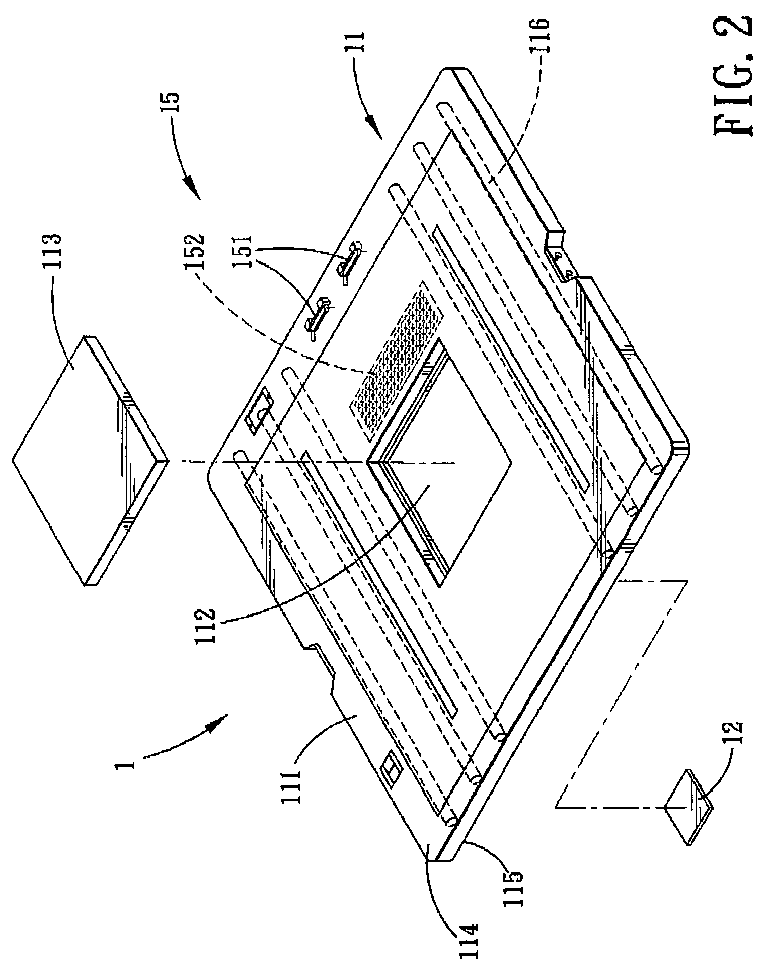 System for testing flat panel display devices